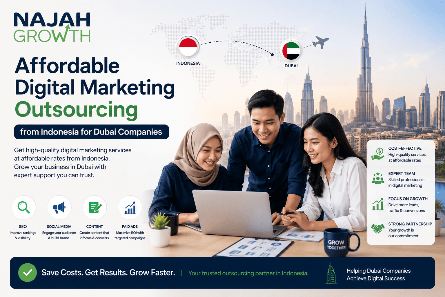 Affordable Digital Marketing Outsourcing from Indonesia for Dubai Companies